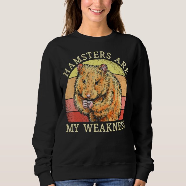 Sudadera Los hámsters son mi debilidad Hammy Amor (Anverso)