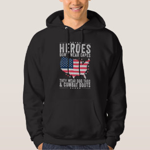 Sudadera Los héroes no llevan gorras, usan banderas de perr