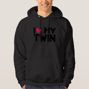 Sudadera Los hombres a los que amo a mi gemelo me dan coraz