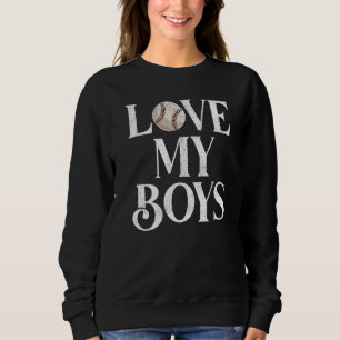 Sudadera Los hombres a los que amo a mis hijos de softball