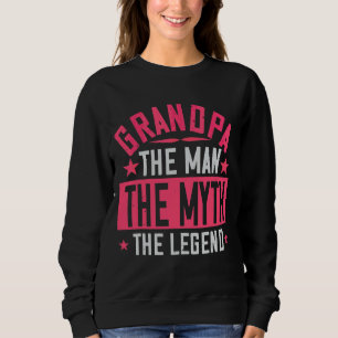 Sudadera Los Hombres Abuelo El Hombre El Mito La Leyenda