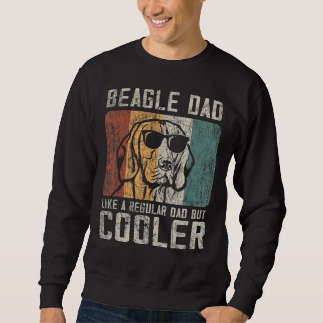Sudadera Los Hombres Beagle A Papá Como Un Padre Regular Pe (Anverso)
