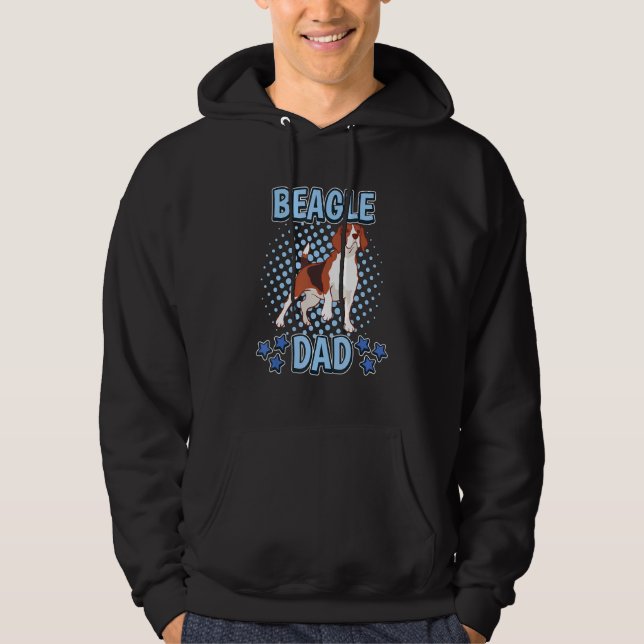 Sudadera Los hombres Beagle citan Beagle Dad Day Beag (Anverso)
