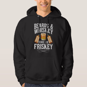 Sudadera Los hombres con barbas divertidas y Whiskey me hac