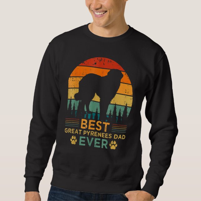 Sudadera Los hombres con estilo retro mejor padre de los gr (Anverso)