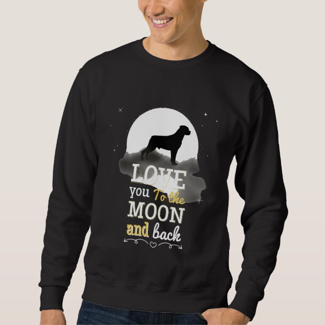 Sudadera Los hombres de la camiseta de Rottweiler (Anverso)