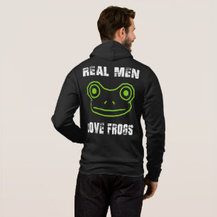Sudadera Los hombres de verdad aman a las ranas