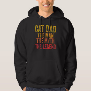Sudadera Los Hombres Gato Papá El Hombre El Mito La Leyenda