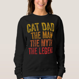 Sudadera Los Hombres Gato Papá El Hombre El Mito La Leyenda