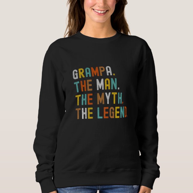 Sudadera Los hombres grampa el hombre el mito de la leyenda (Anverso)