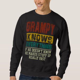 Sudadera Los Hombres Grampy Conocen Todo Lo Vintage Grampy