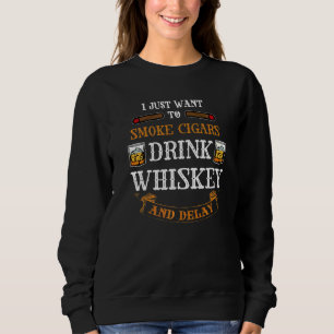 Sudadera Los Hombres Human Cigarros Beben Whiskey Y Demoran