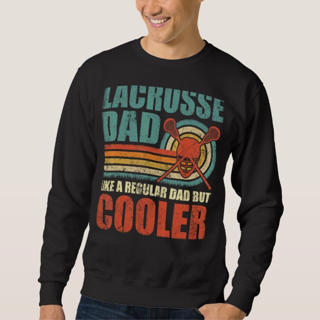 Sudadera Los Hombres Lacrosse Papá Como Un Padre Regular Pe (Anverso)
