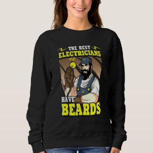 Sudadera Los Hombres Los Mejores Electricistas Tienen Cabez