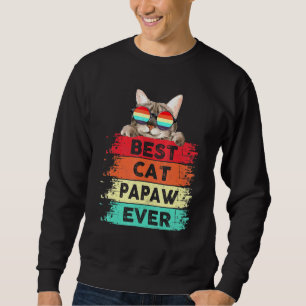 Sudadera Los hombres mejor felino Papaw jamás lindo gato pa