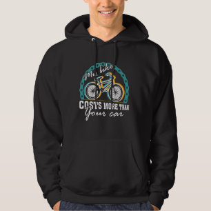 Sudadera Los Hombres Mi Bicicleta Cuesta Más Que Tu Coche F