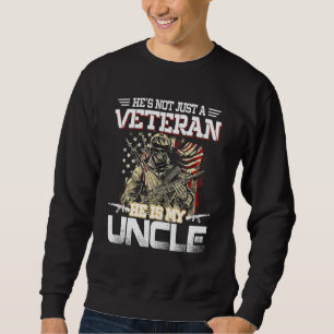 Sudadera Los Hombres No Es Solo Un Veterano, Es Mi Tío Amér