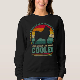 Sudadera Los Hombres Noruegos Elkhound Dad Como Una Grasa D