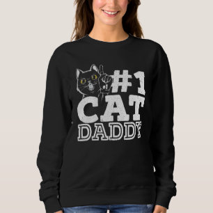 Sudadera Los hombres número 1 papi gato mejor papá gato