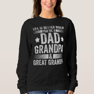 Sudadera Los Hombres Nunca Se Cansan De Ser Un Papa Grand[U