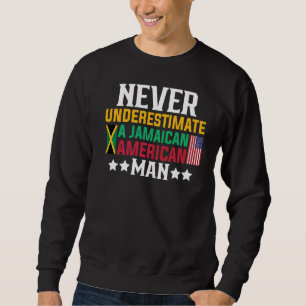 Sudadera Los hombres nunca subestiman a un jamaiquino norte