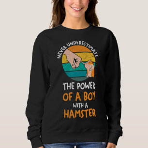 Sudadera Los Hombres Nunca Subestiman A Un Niño Con Hamster