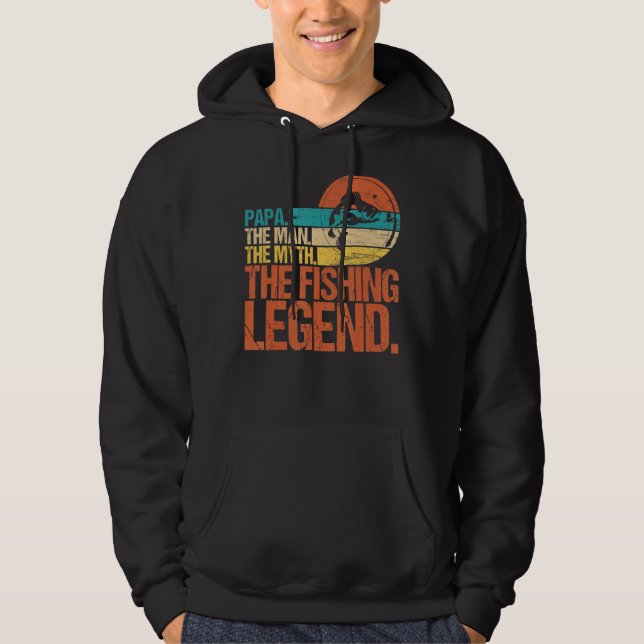 Sudadera Los Hombres Papa El Hombre El Mito De La Leyenda P (Anverso)