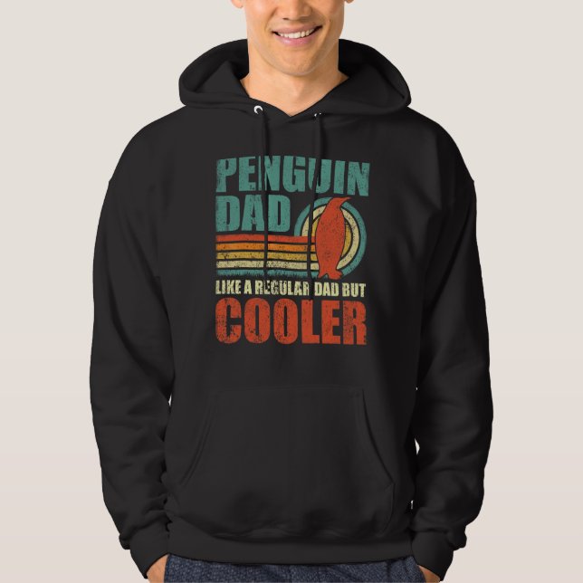 Sudadera Los Hombres Pingüino Papi Como Un Padre Regular Pe (Anverso)