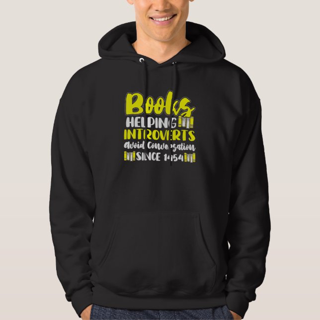 Sudadera Los hombres presentan libros que leen contra las p (Anverso)