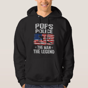 Sudadera Los hombres retro el Día del Padre de la Bandera d