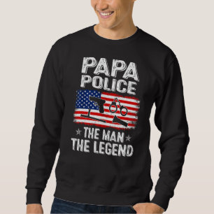 Sudadera Los hombres retro el Día del Padre de la Bandera d
