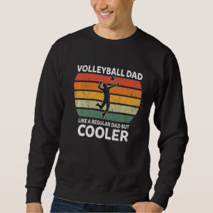 Sudadera Los Hombres Retro Un Papa De Voleibol Como Un Papá