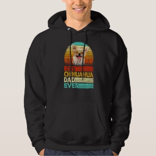 Sudadera Los hombres retro vintage mejor padre de Chihuahua