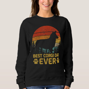 Sudadera Los hombres retro vintage mejor padre de Corgi