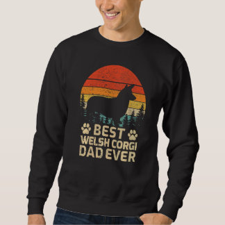 Sudadera Los hombres retro vintage mejor padre de Corgi gal