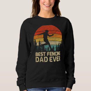 Sudadera Los hombres retro vintage mejor padre de esgrima
