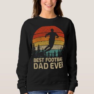 Sudadera Los hombres retro vintage mejor papá de fútbol que