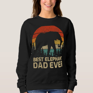 Sudadera Los hombres retro vintage mejor papá elefante del
