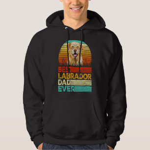 Sudadera Los hombres retro vintage mejor papa labrador nunc