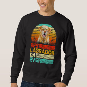 Sudadera Los hombres retro vintage mejor papa labrador nunc