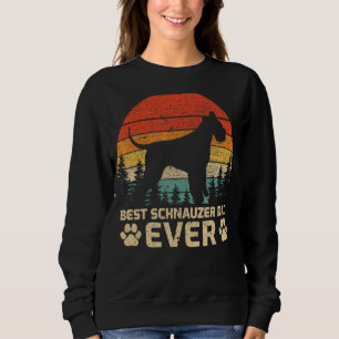 Sudadera Los hombres retro vintage mejor Schnauzer Dad