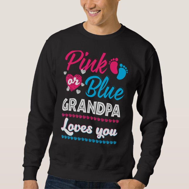Sudadera Los hombres rosados o azules abuelitos te aman rev (Anverso)