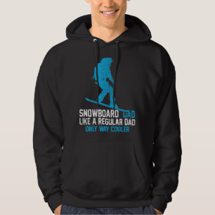 Sudadera Los Hombres Snowboard Papá Como Un Padre Regular S
