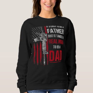 Sudadera Los hombres son fáciles de ser padres, pero se nec