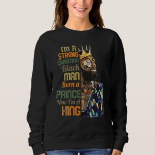 Sudadera Los Hombres Soy Un Hombre Negro Cristiano Fuerte P