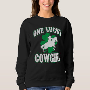 Sudadera Los hombres una afortunada niña de vaca Saint Patr