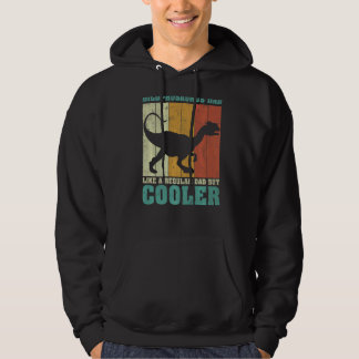 Sudadera Los Hombres Vintage Dilophosaurus Dad Como Un Padr