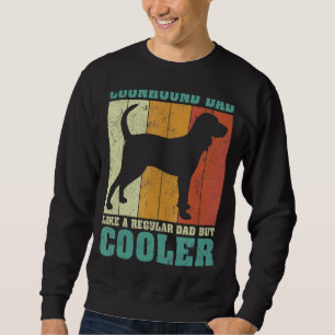 Sudadera Los Hombres Vintage Retro Coonhound Dad Como Un Da