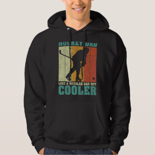 Sudadera Los Hombres Vintage Retro Hockey Papá Como Un Padr