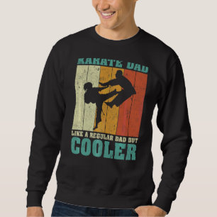 Sudadera Los Hombres Vintage Retro Karate Papá Como Un Padr